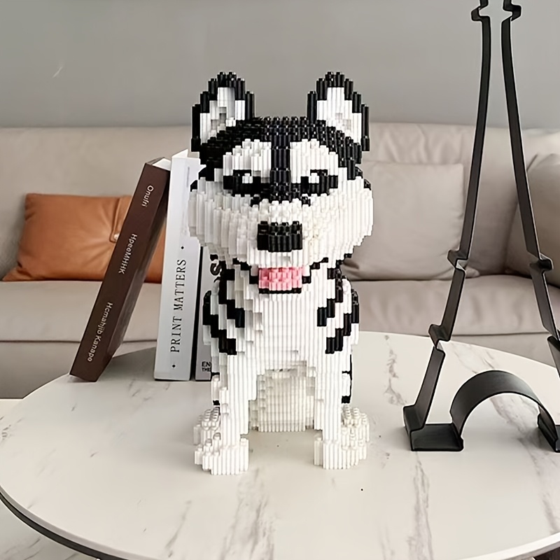 Sitting Shiba Inu Building Blocks, 3D Dog Ornament